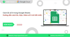 Cách ẩn số 0 trong Google Sheets