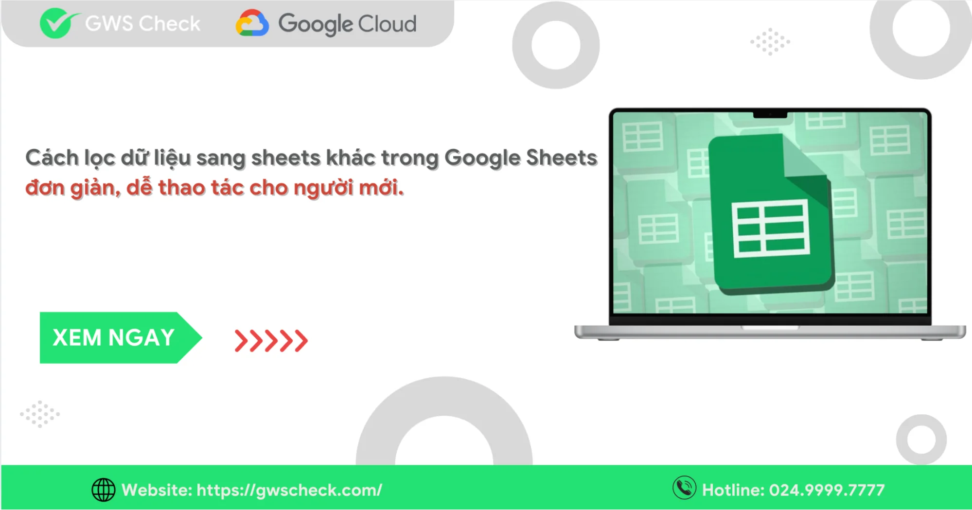 Cách lọc dữ liệu sang sheets khác trong Google Sheets đơn giản