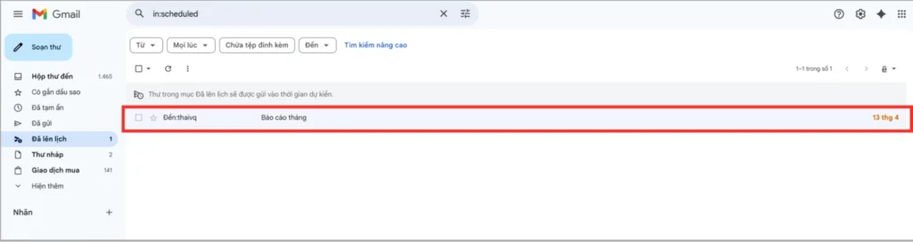 Cách xem, thay đổi và chỉnh sửa hẹn giờ gửi mail trong Gmail