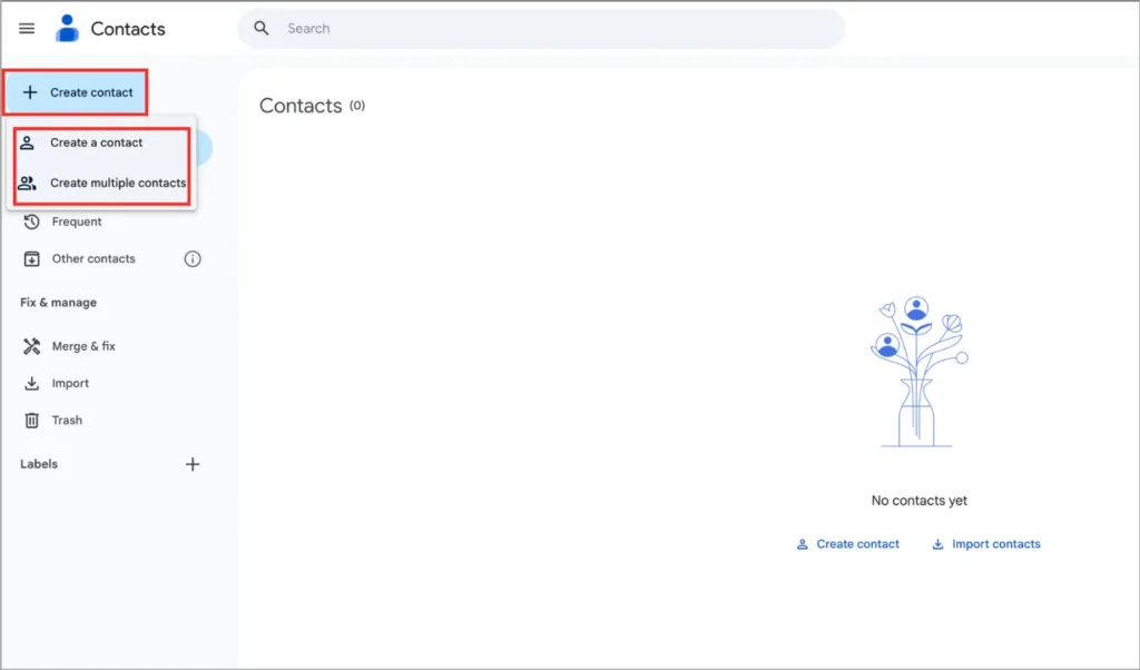 Hướng dẫn truy cập và sử dụng Google Contacts trên web 