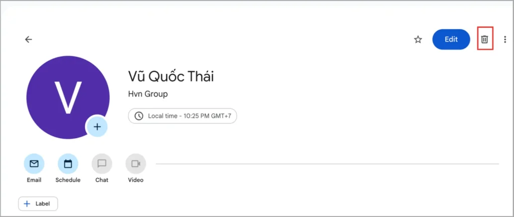 Hướng dẫn truy cập và sử dụng Google Contacts trên web 