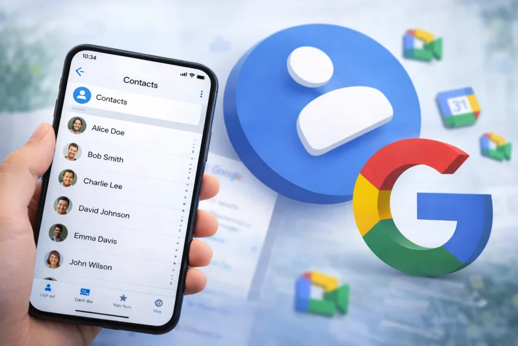 Phân biệt danh bạ Google và danh bạ Gmail