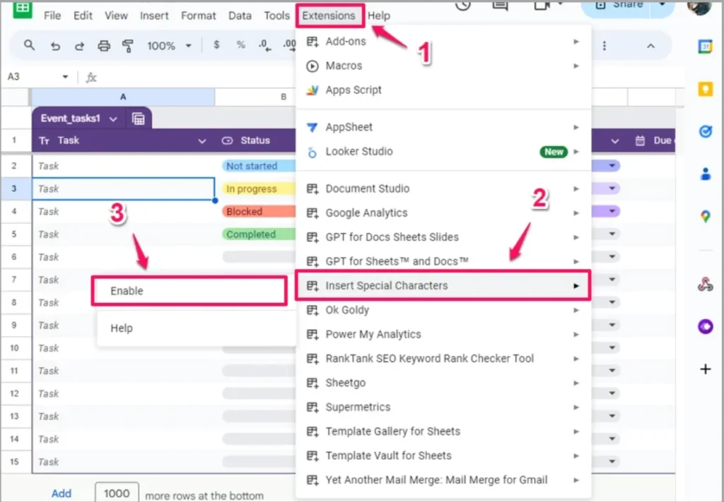 Sử dụng tiện ích trong Google Workspace Marketplace 
