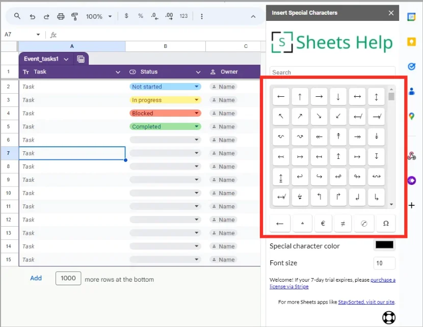 Sử dụng tiện ích trong Google Workspace Marketplace 