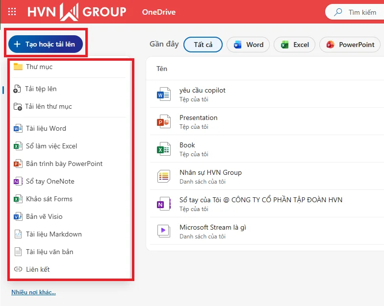 Cách gửi folder qua Gmail bằng OneDrive