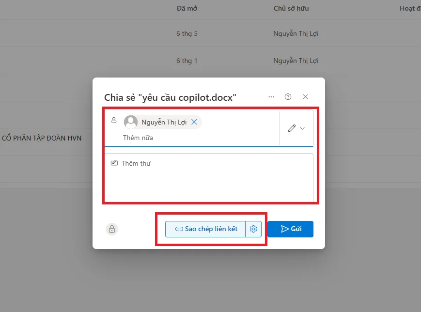 Cách gửi folder qua Gmail bằng OneDrive