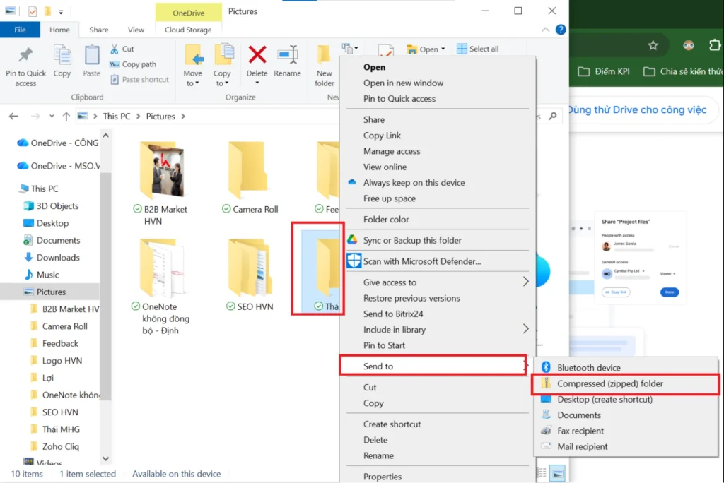 Hướng dẫn cách gửi Folder qua Gmail - Hướng dẫn chi tiết