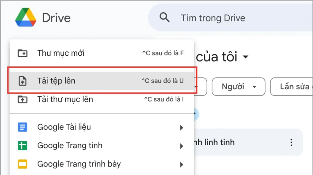 Cách gửi Folder qua Gmail bằng Google Drive