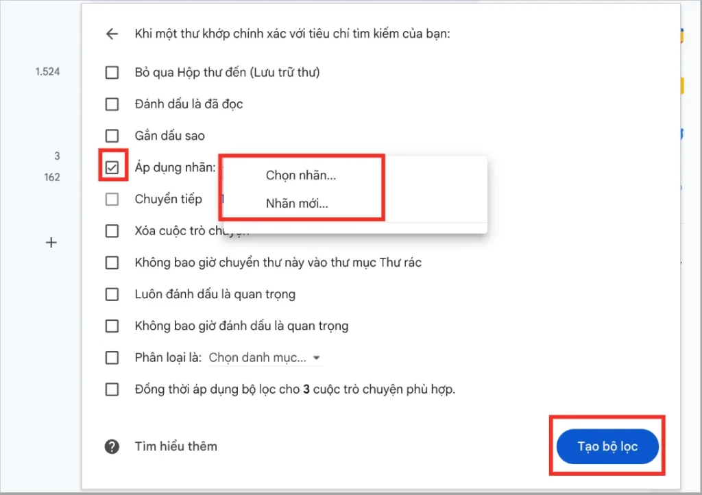 Cách tạo bộ lọc trong Gmail để tự động phân loại