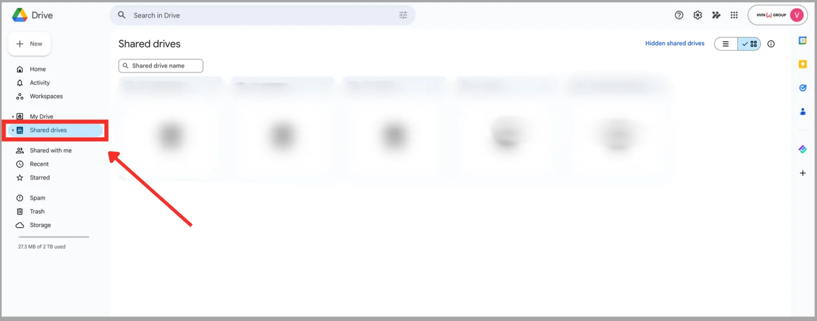Cách tạo bộ nhớ dùng chung Google Drive