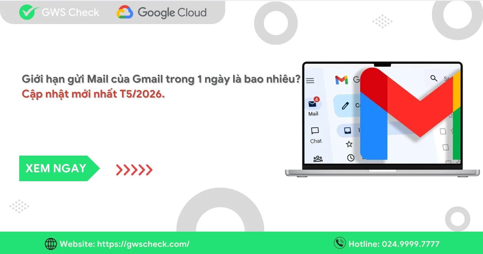 Giới hạn gửi Mail của Gmail trong 1 ngày là bao nhiêu? Cập nhật 2026