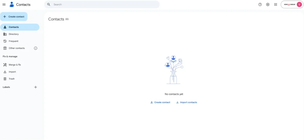 Cách tạo nhóm trên Gmail - Cơ bản bằng Google Contacts