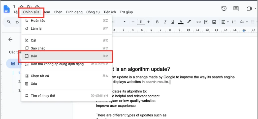  Nhúng Google Slides vào Google Docs bằng Copy