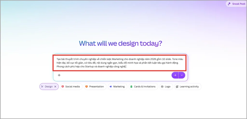 Cách 2: Sử dụng Canva AI để tạo Google Slides