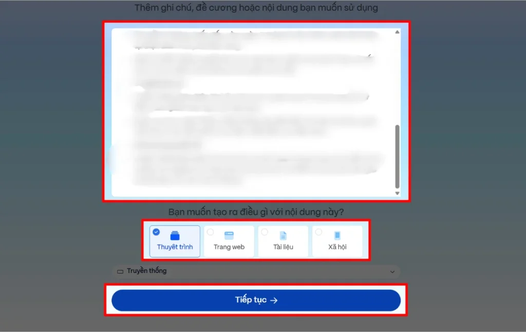 Cách 1: Tạo Google Slides bằng AI với Gamma